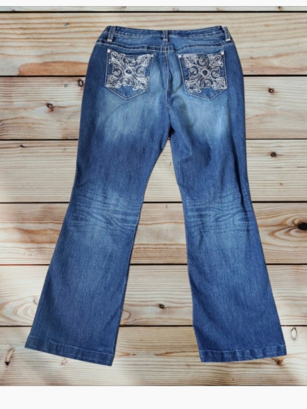 Nine West Boot Cut Embellished Jeans Size10